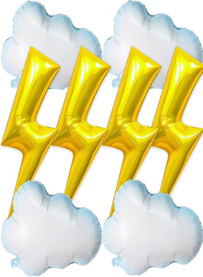 KHC-KHF Lightningbolt-Balloons Cloud-Balloon 8PCS 45in Lightning Bolt Foil Balloon 30in Cloud Balloons Birthday Party Baby Shower Wedding Decorations Supply - Image 1